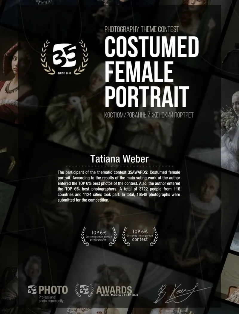 Auszeichnungen der Fotos von Tatiana Weber