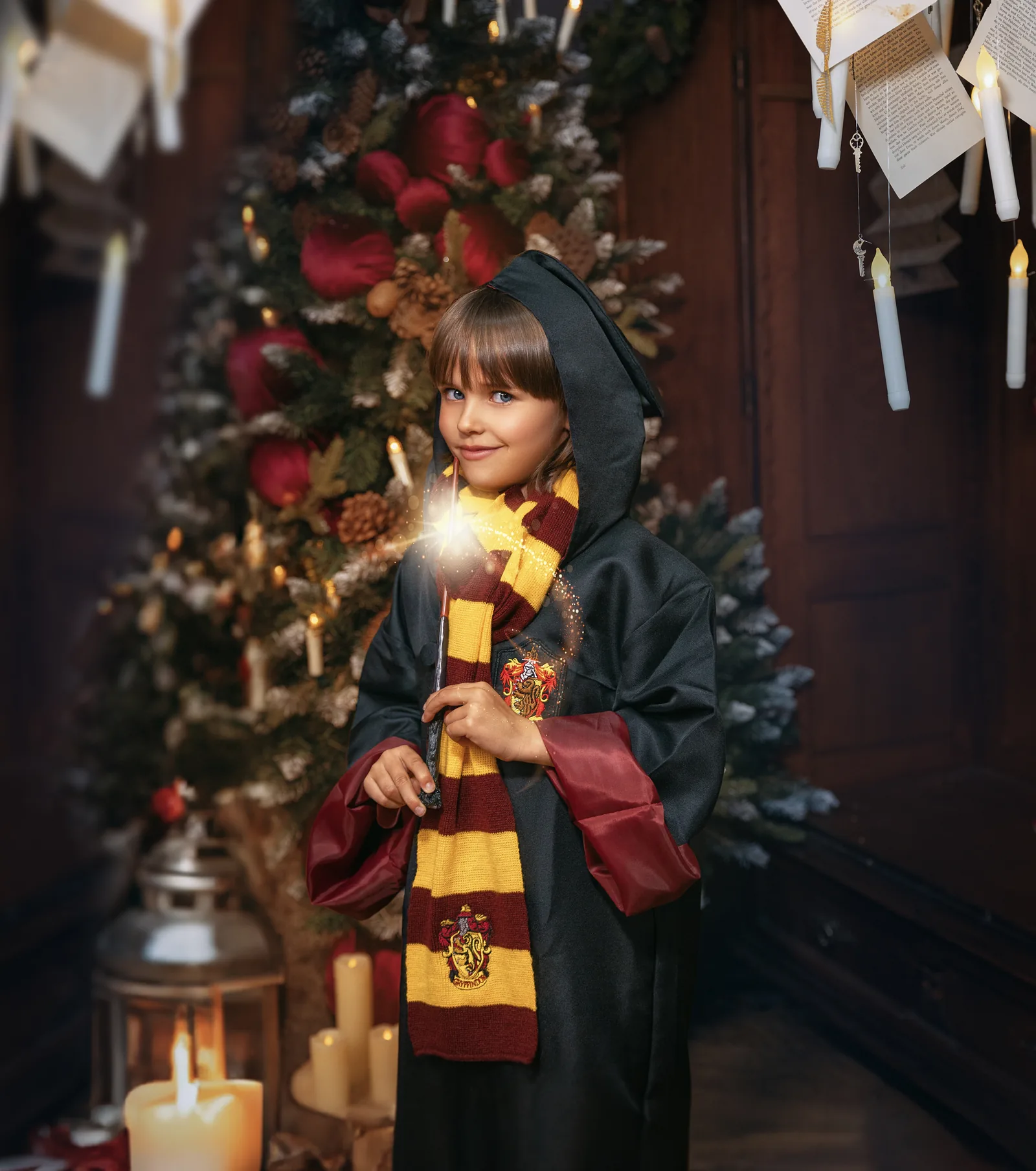 Vorbereitung auf das Weihnachtsfotoshooting