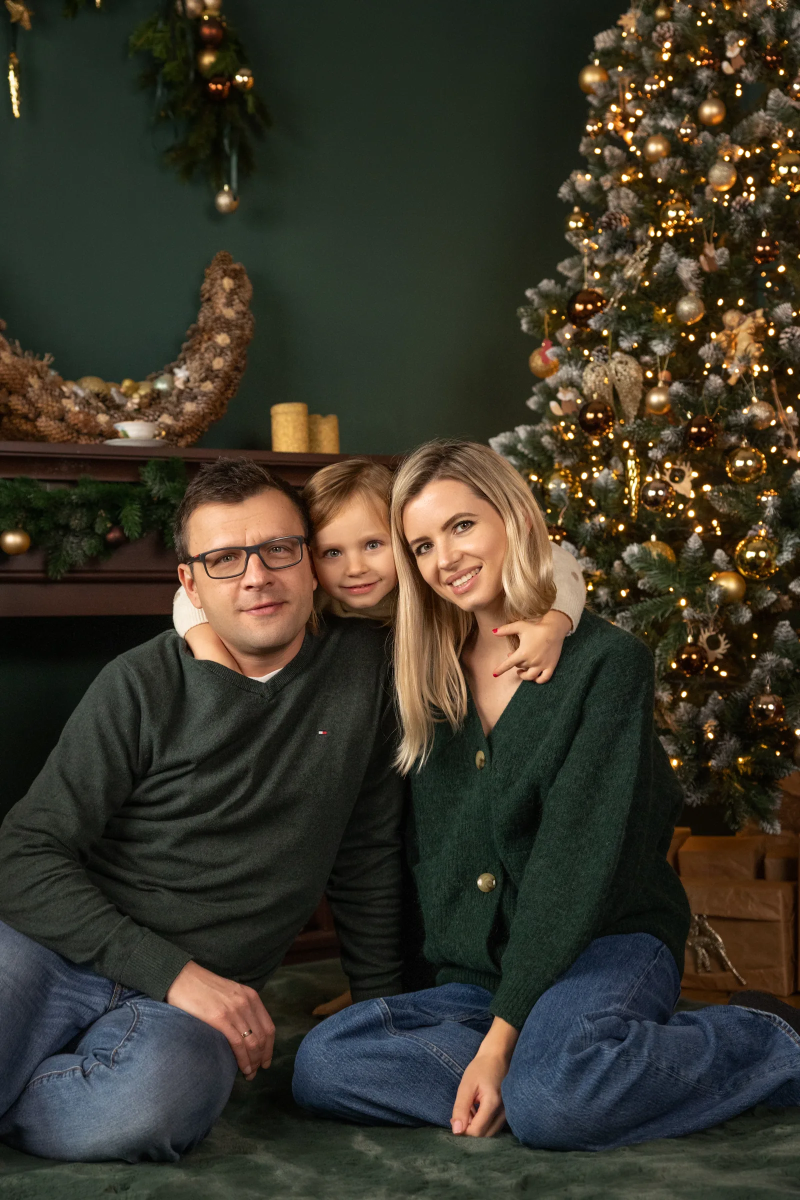 Vorbereitung auf das Weihnachtsfotoshooting